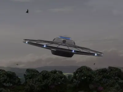 Alien speceship UFO 3D model