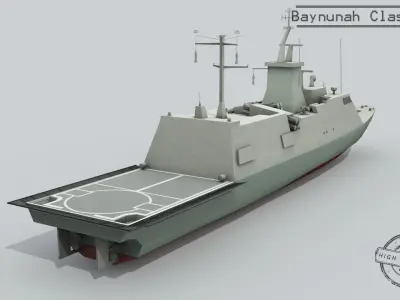 3D Baynunah class ship 3D model