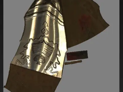 Fantasy Realistic Shield 1 Low-poly 3D model