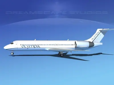 Boeing 717-200 Olympia 3D model