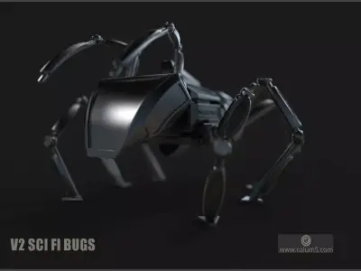 V2 SCI FI BUGS 3D print model