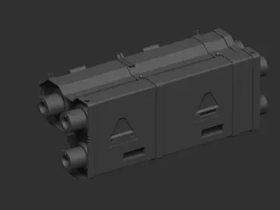 mech craft scifi robotic alien 3D model