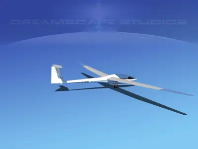 Glaser Dirks DG-200 15-metre Sailplane V05 3D model
