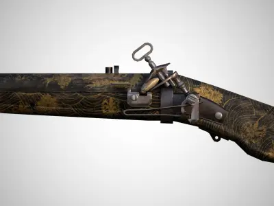 Ashina Isshin Gun Free 3D model