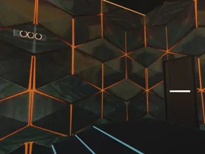 Modern Cinema Hall 07 Low-poly 3D model