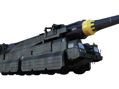 Hwaseong12 Missile launch vehicle 3D model