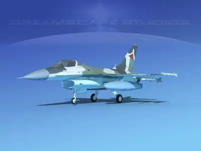 Gen Dyn F-16A Falcon Venezuela 3D model