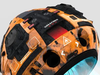 Sci-Fi hover unit Free 3D model