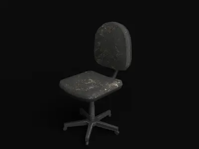 Old Office Free low-poly 3D model