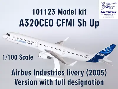 101123 Model kit Airbus A321CEO CFMI Sh Up 3D print model