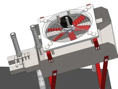 Strong wind removal machine 3D model