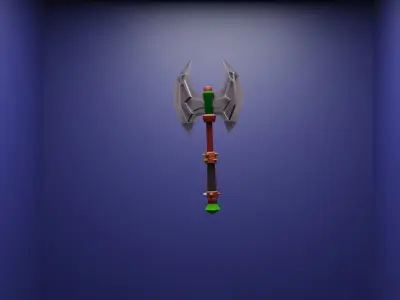 axe low poly 3D Low-poly 3D model