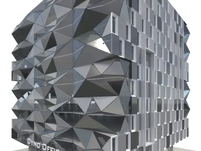 Commercial Building-016 Office Tower 3D model