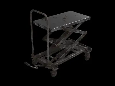 hydraulic lift trolley 3D model