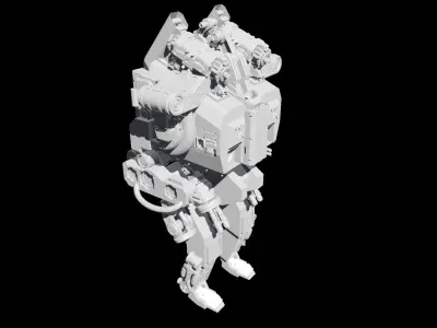 Sci fi Concept Art Robot 3d model 3D model