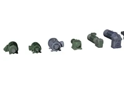 weg siemens electric motors 3D model