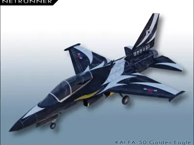 KAI FA-50 Golden Eagle Low-poly 3D model