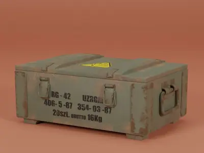 Ammunition Box RG-42 Low-poly 3D model