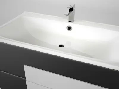 Cupboard and Washbasin  Free 3D model