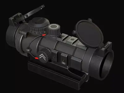 Barris AR Scope Low-poly 3D model