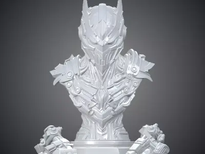 Sci-Fi Cyber Knight Bust PM-407 3D print model