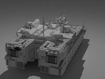 IDF Nammer APC with Trophy APS 3D model