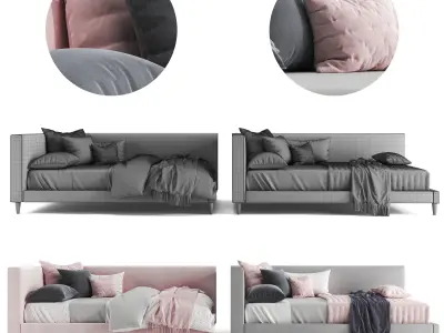 Pottery Barn corner timo bed Free 3D model