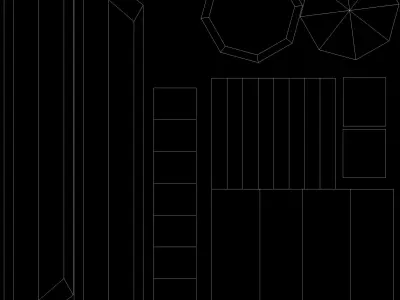 low poly sword Free low-poly 3D model