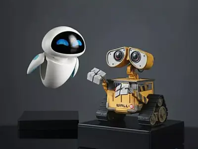 WALL-E and EVE STL Models 3D print model