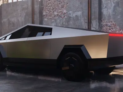 Free Cybertruck Free low-poly 3D model