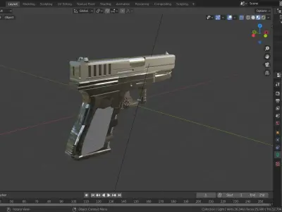 Glock 9mm Free 3D model