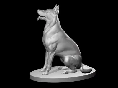 German Shepherd Dog  3D model