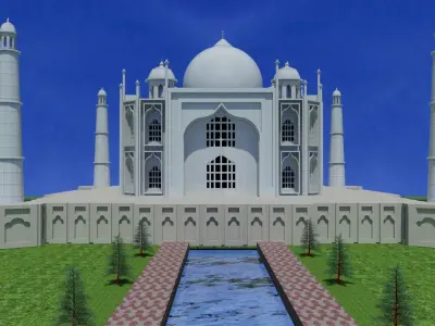 taj mahal Free 3D model