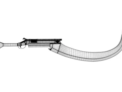 Khopesh Revolver Free 3D model