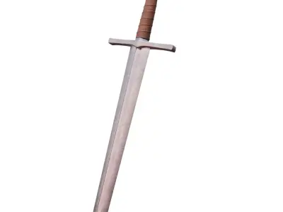 Medieval Sword 3D Model Low-poly 3D model get