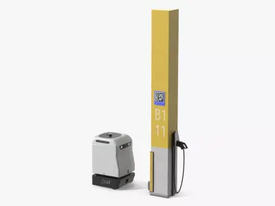 EVAR Parky Charging Robot 3D model