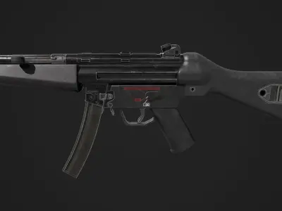 Ultimate MP5 Pack Low-poly 3D model