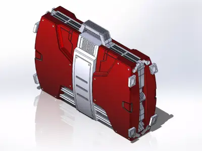 Iron Man Mark 5 Laptop Case 3D print model