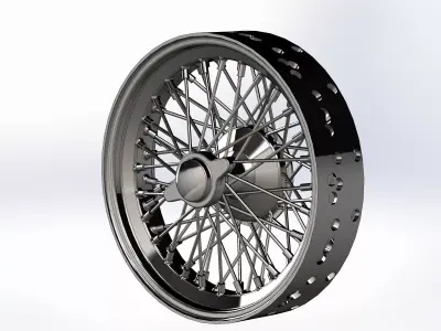 Spoked Wheel DIY Assembly Kit Alfa-Romeo 2300 Monza 1931 3D print model