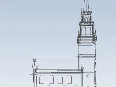 Old North Church Boston 3D model
