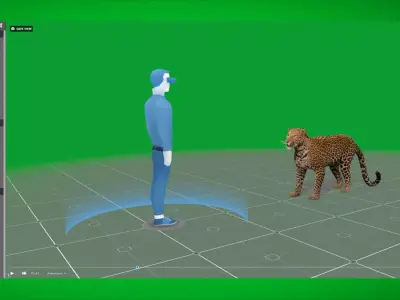 Arabian Leopard Free low-poly 3D model