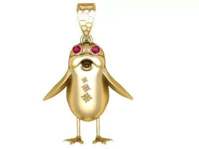 BIRD PENDANT 3D PRINTABLE MODEL Free 3D print model