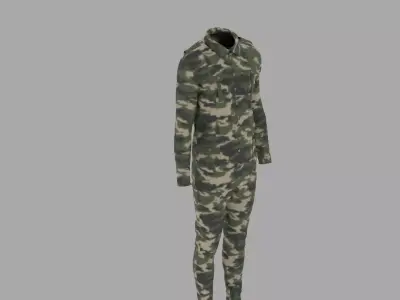 Military Uniform Low-poly 3D model shop