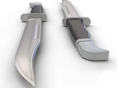 Ghostface knife Low-poly 3D model