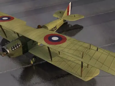 Curtiss JN-4D Jenny 3D model