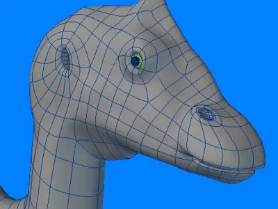 Saurolophus Type-1 Di 3D model