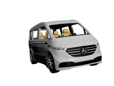 Mercedes Vito 2026 Modern Mid-Size Van for Transport 3D model
