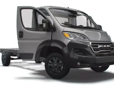 RAM Promaster Chassis HQInterior SCab 4035WBXL 2023 3D model