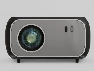 smart beam Projector or  Movie Projector Low-poly 3D model