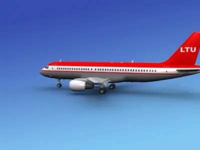 Airbus A320 LTU 3D model